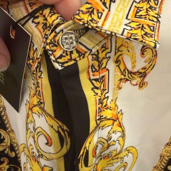 Versace Black and Gold Baroque Blouse - Picture 5 of 6